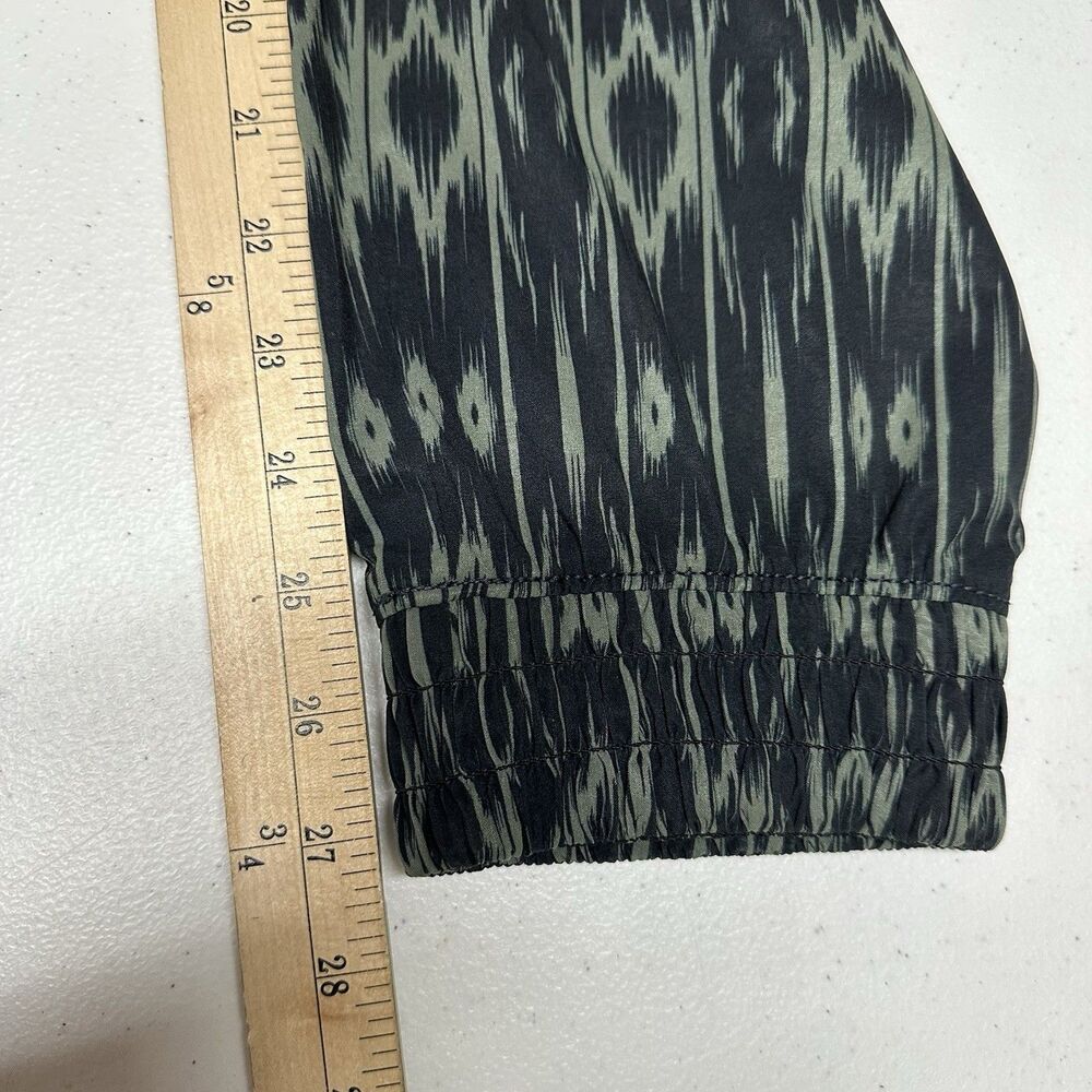 Athleta Ikat Sleeveless Jumpsuit Athletic Athleisure Jogger Navy Print Sz 12 - Picture 11 of 12